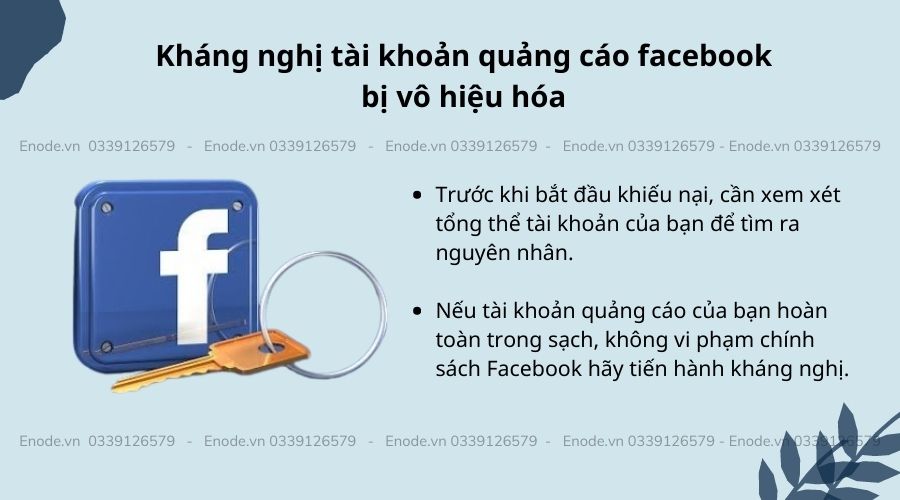 Kháng nghị tài khoản quảng cáo facebook bị vô hiệu hóa