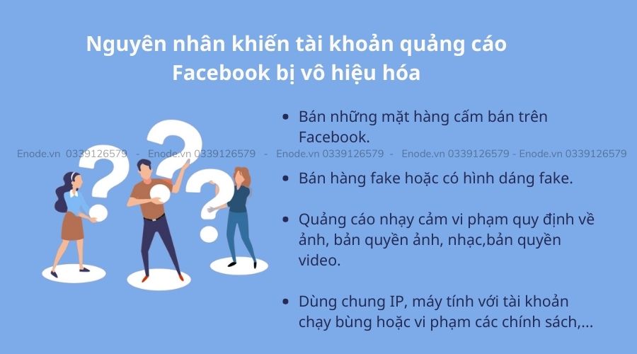 Nguyên nhân khiến tài khoản quảng cáo Facebook bị vô hiệu hóa