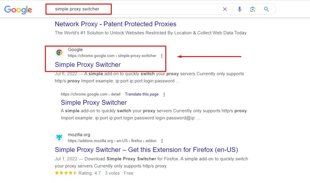 Tìm kiếm simple proxy switcher