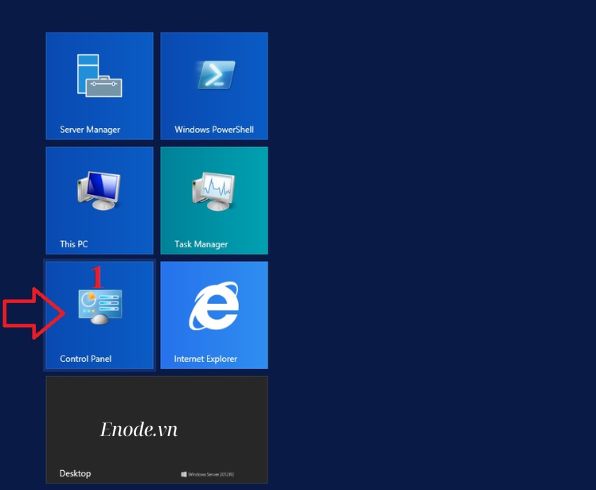 Truy cập vào Control Panel