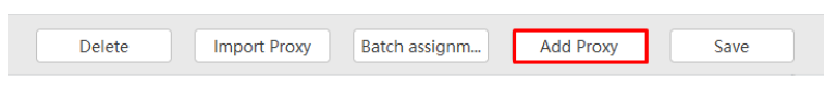 Chọn Add Proxy