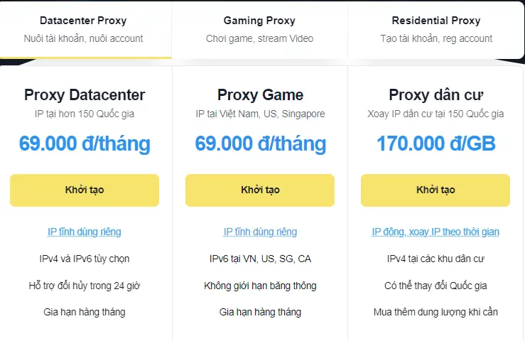 Website Enode cung cấp dịch vụ proxy tại Việt Nam