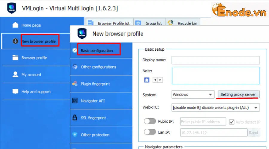 Tạo hồ sơ trình duyệt mới trên VMLogin
