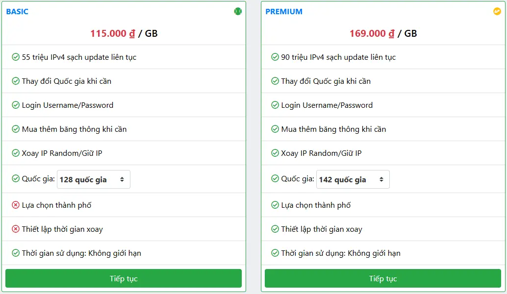 Tham khảo gói Proxy xoay Hàn Quốc tại Enode