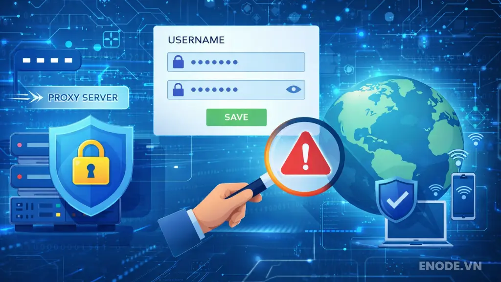 Đổi username password proxy giúp tăng cường bảo mật hệ thống